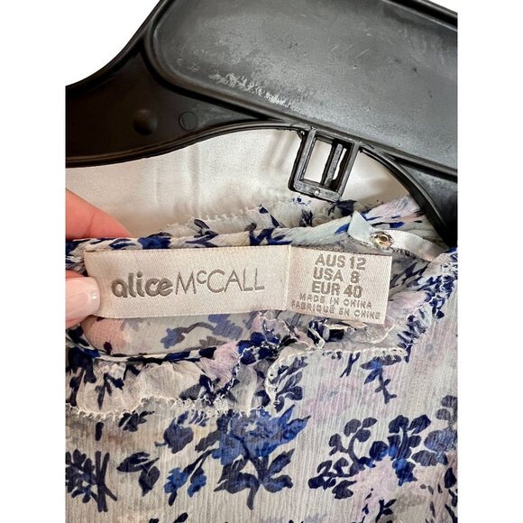 Alice McCall Pirouette Dress Blue White Corn Flower NWOT - Size 8 - Picture 5 of 7